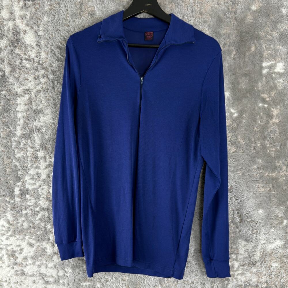 Patagonia Size XL Athleisure‎ Minimalist Top Blue Long Sleeve Zip Pullover